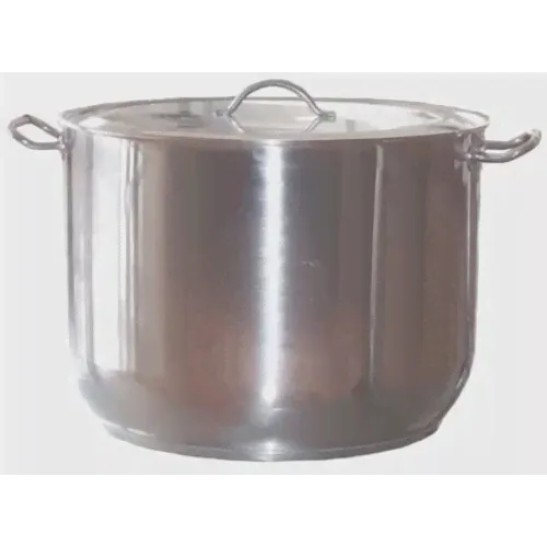 Кастрюля из нержавеющей стали цельнотянутая металлическая крышка - АМЕТ 50 л